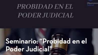 Probidad en el Poder Judicial"