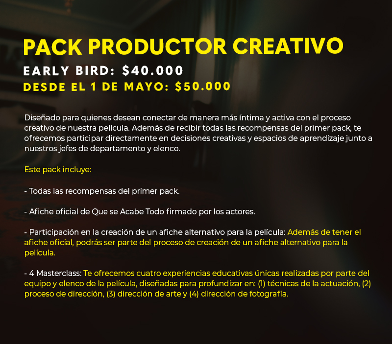 PACK PRODUCTOR CREATIVO