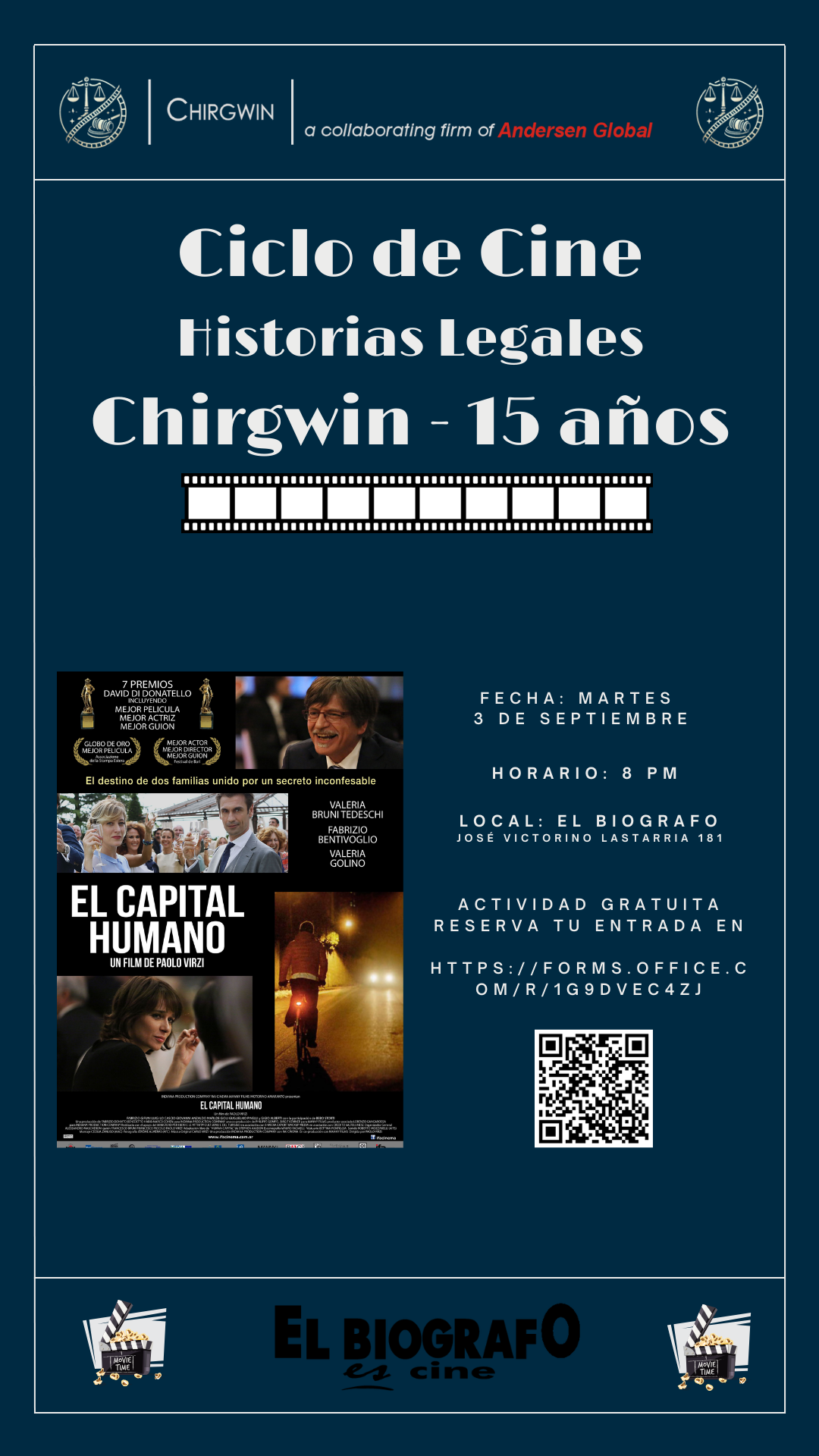 Ciclo de Cine por los 15 años de Chirgwin | EstadoDiario